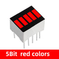 LED Battery Level Indicator Bright 5-20 Segments Red White Blue Zpaxo 5bit red