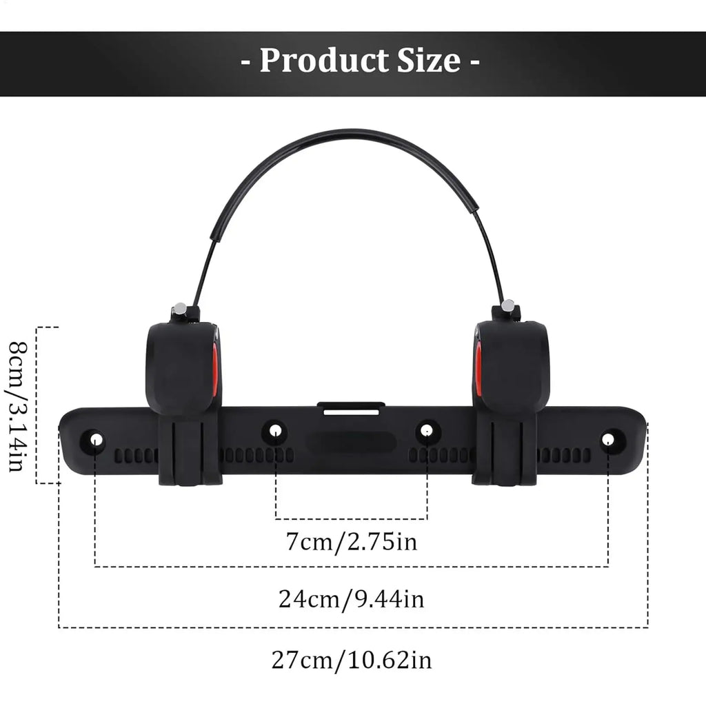 Adjustable Luggage Clip Bicycle Side Bag Buckle Saddle Rack