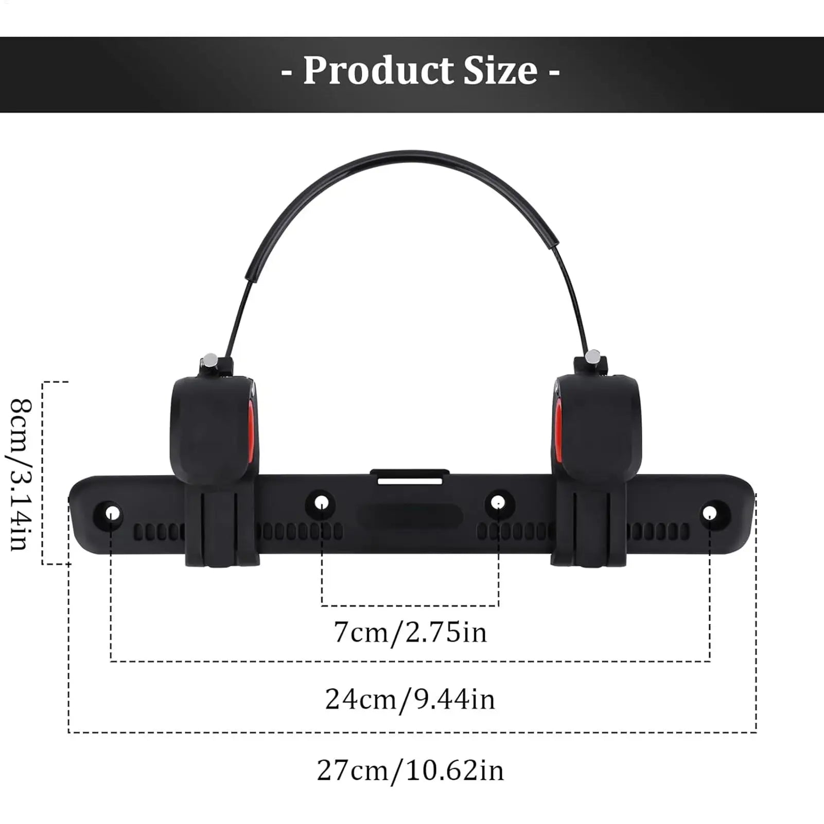 Adjustable Luggage Clip Bicycle Side Bag Buckle Saddle Rack