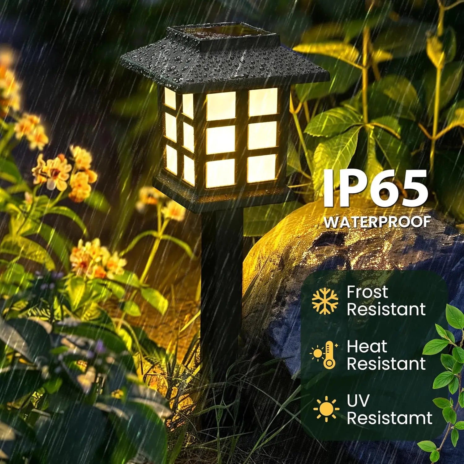 1 Solar Pathway Garden Lights Outdoor Waterproof Landscape Yard Patio Zpaxo