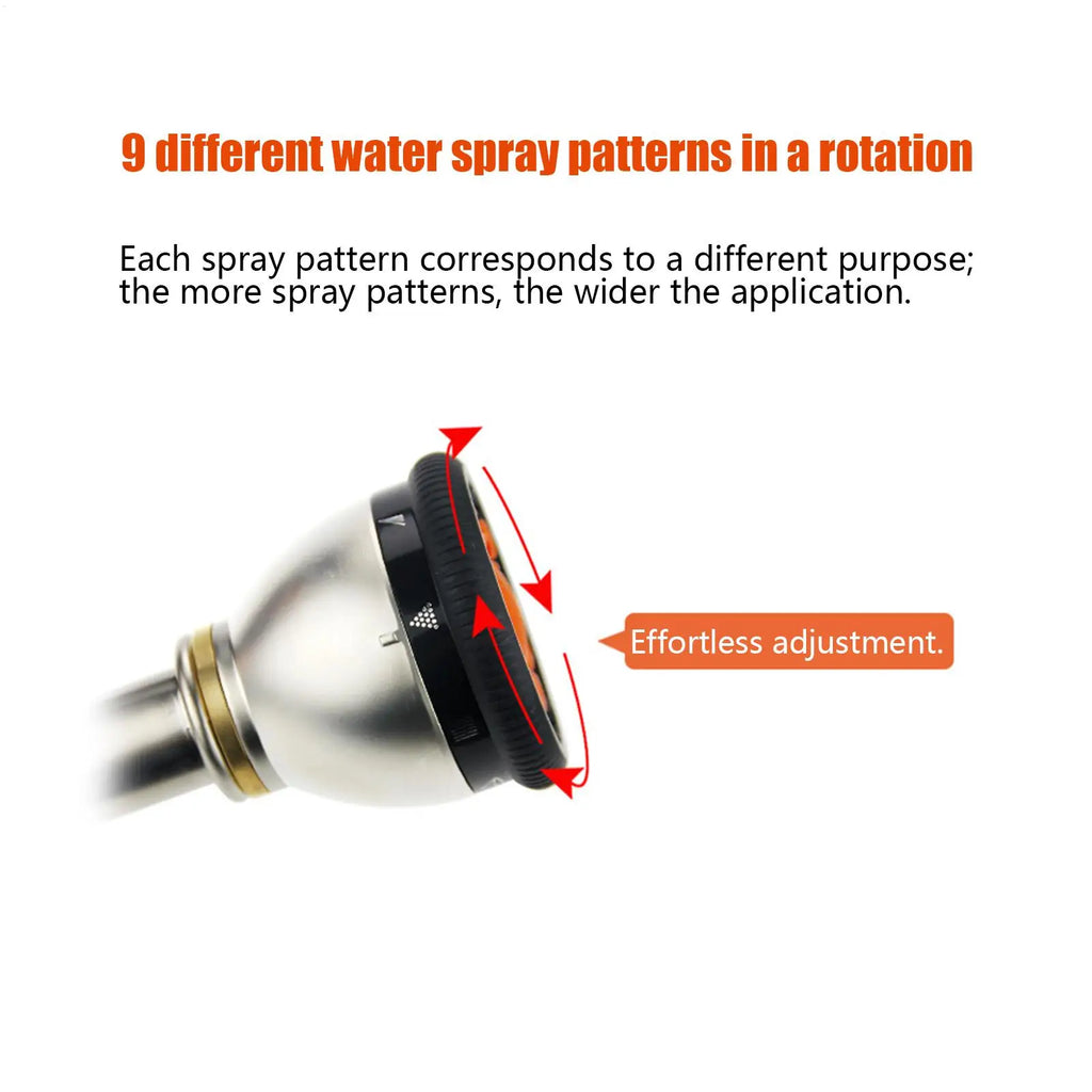 Garden Hose Nozzle High Pressure Handheld Gardening Tools Hose Nozzle Sprayer for Patio Lawn Yard Plants Outdoor Outside Home Zpaxo