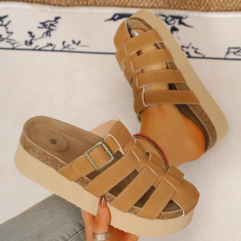 Trend Women Slippers Platform Slides Lightweight Baotou Shoes Outdoor Zpaxo