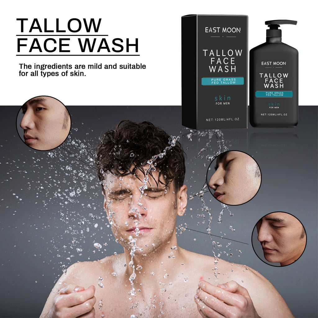 East Moon Men's Face Wash – Oil Control, Acne & Pore Cleanser Men's Facial Cleanser Zpaxo
