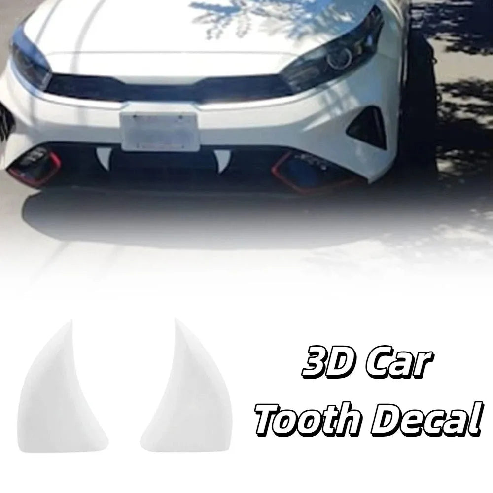 3D Printed Car Front Grille Teeth Decor Decoration Tooth Zpaxo