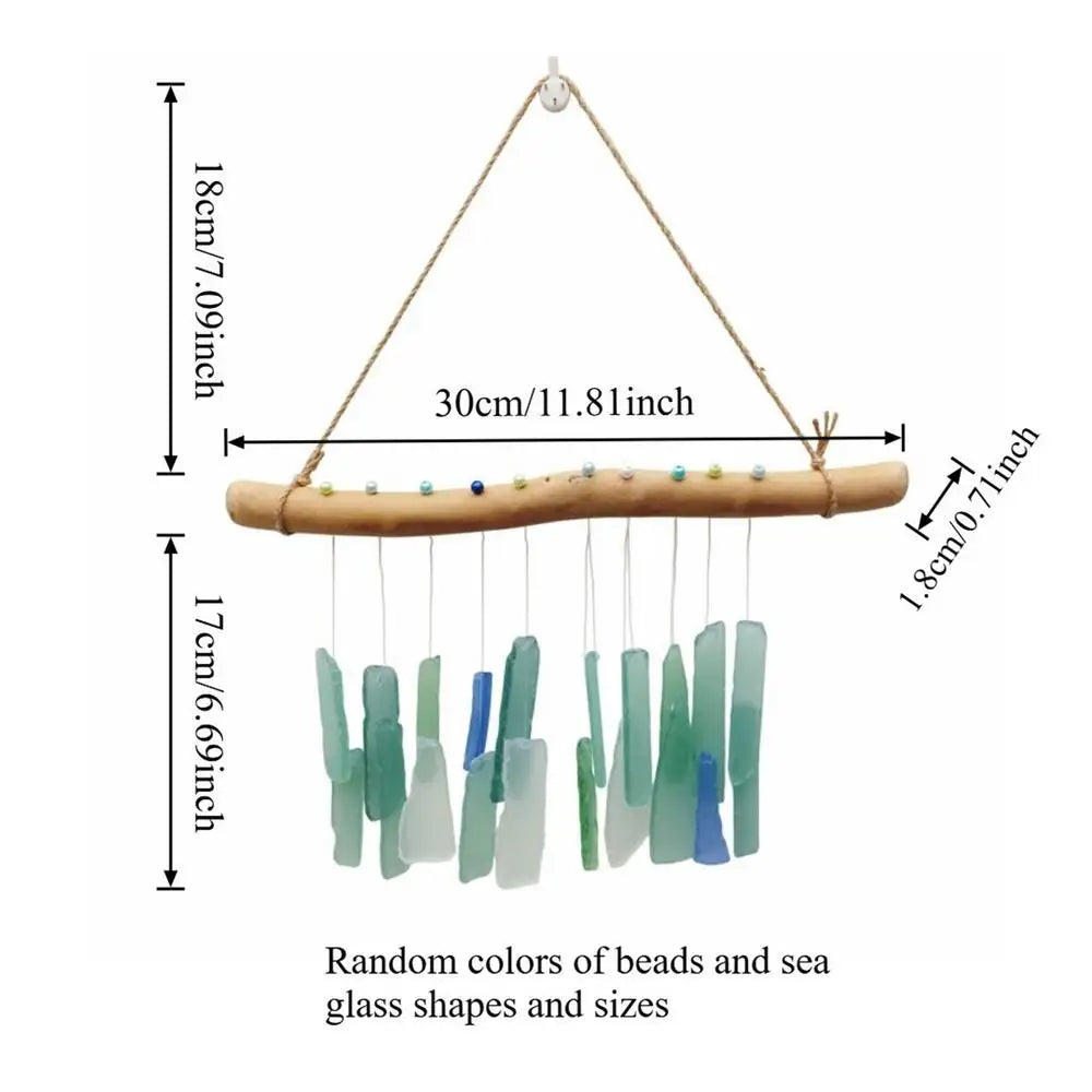Wind Chimes For Outside Bohemian Glass Relaxing Weather-Resistant Decorations Wind Chimes Decor For Garden Patio Porch Balcony Zpaxo as shown China Mainland