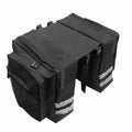 Large Capacity Double Pack Bicycle Mountain Bike Rear Shelf Bag Clothes Hanger Bag Two Pack Bicycle Riding Equipment Accessories Zpaxo Black 23L