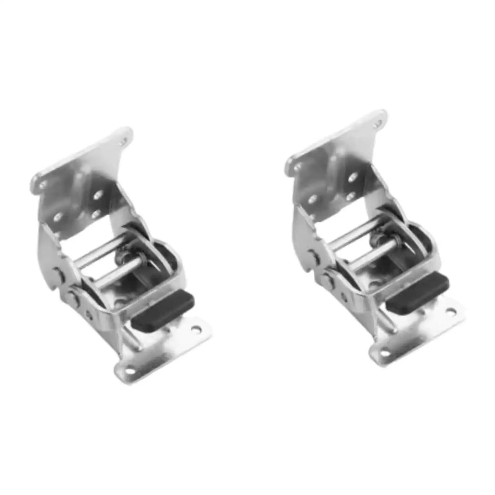 2x Folding Brackets,Versatile Self Lock Hinges with Screw Lock Extension Support for Kitchen Shelves Laundry Room Garage Bedroom Zpaxo Silver
