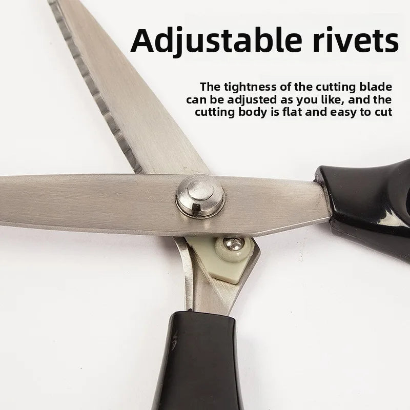 Tooth cloth scissors, triangular dog teeth, serrated tailor scissors, handmade lace scissors, curved wave scissors Zpaxo