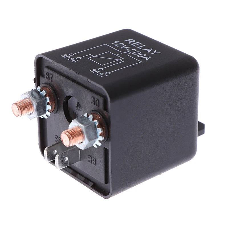 4 Pin 12V DC 200 Amp Heavy Duty Split Charge Winch Relay Car
