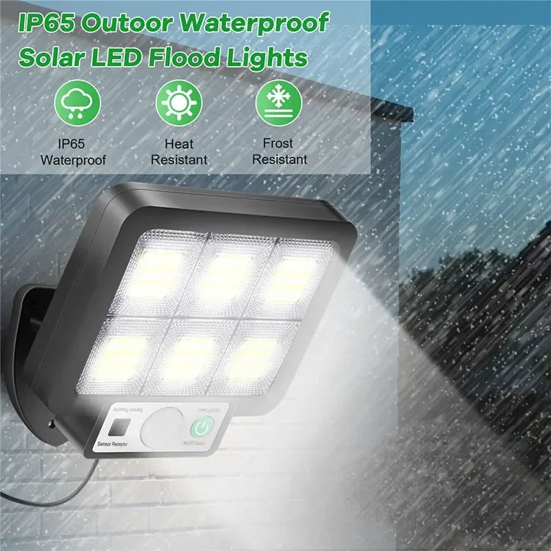 LED Solar Motion Sensor Wall Light – 3-Mode IP65 1000LM