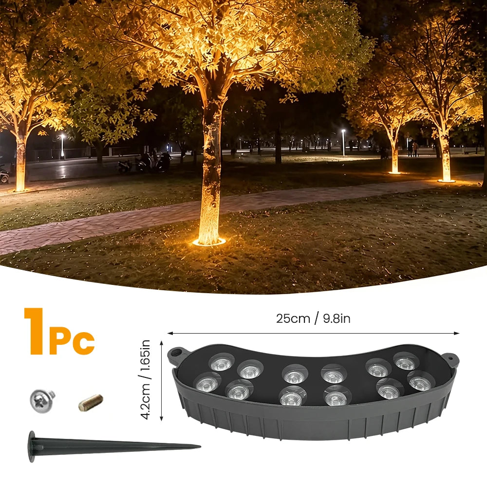 220V LED Tree Hug Lights IP65 Waterproof Outdoor Night Projection Spot Light For Home Decor Garden Park Yard Landscape Lamp Zpaxo 1Pcs