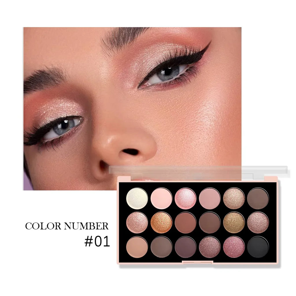 18-color Eyeshadow Palette Earth Tone European American Matte Shimmer Zpaxo E1923-01