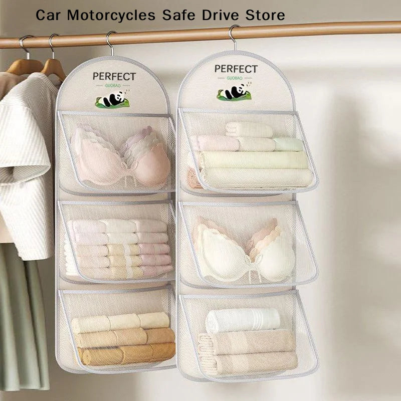 Multi-layer Hanging Storage Bag Socks Underwear Home Clothes Net