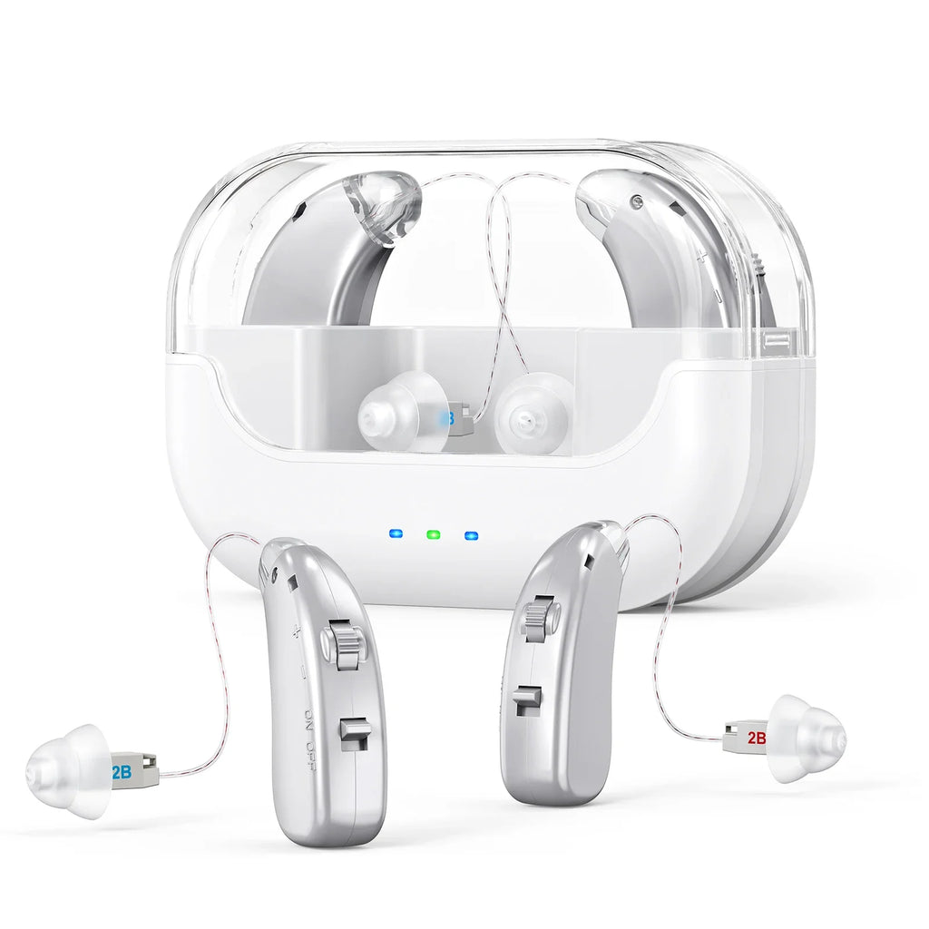 Hearing Aid Elderly Rechargeable Aids Deaf Adjustable Sound Amplifier