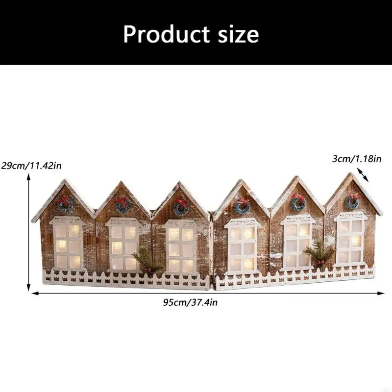 LED Illuminated Christmas Tree Collar Wooden Decorative Base Easy