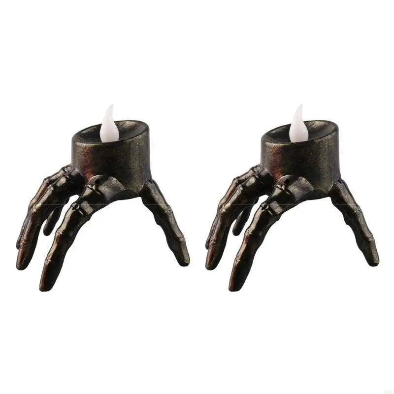 Eerie Glowing Skeleton Foot Lamp LED Effect Durable Halloween Light