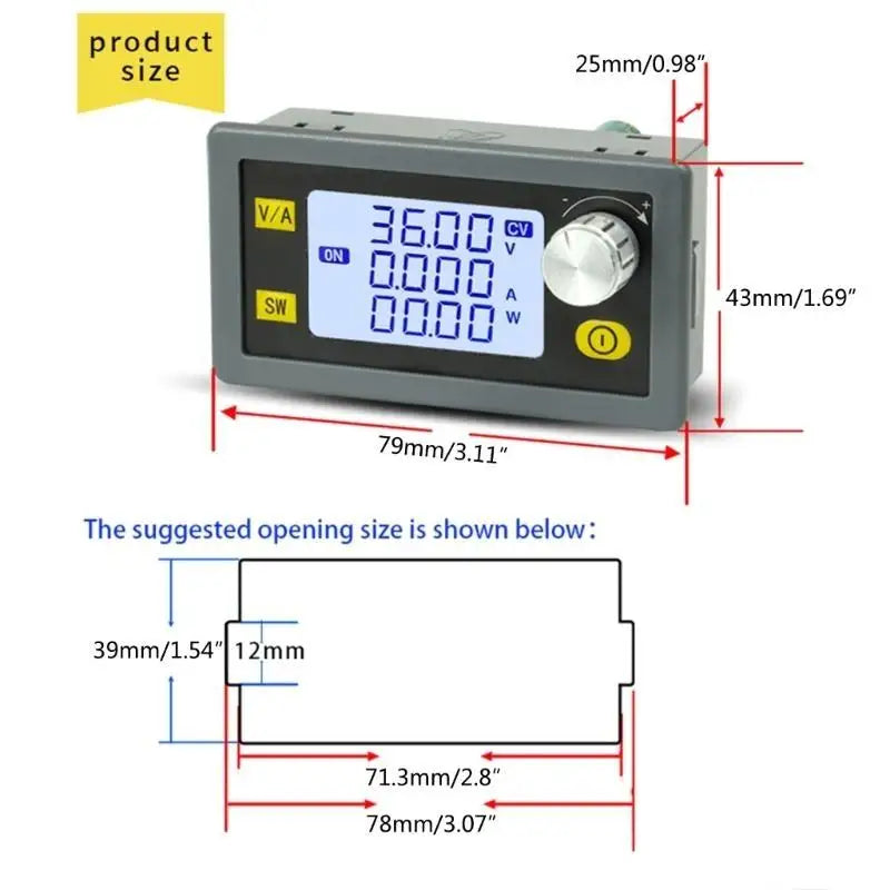 652F SK80H DC6~36V to DC0.6~36V Laboratory Power Supply 5A 80W Converter Voltages Current Adjustable Power Module Zpaxo