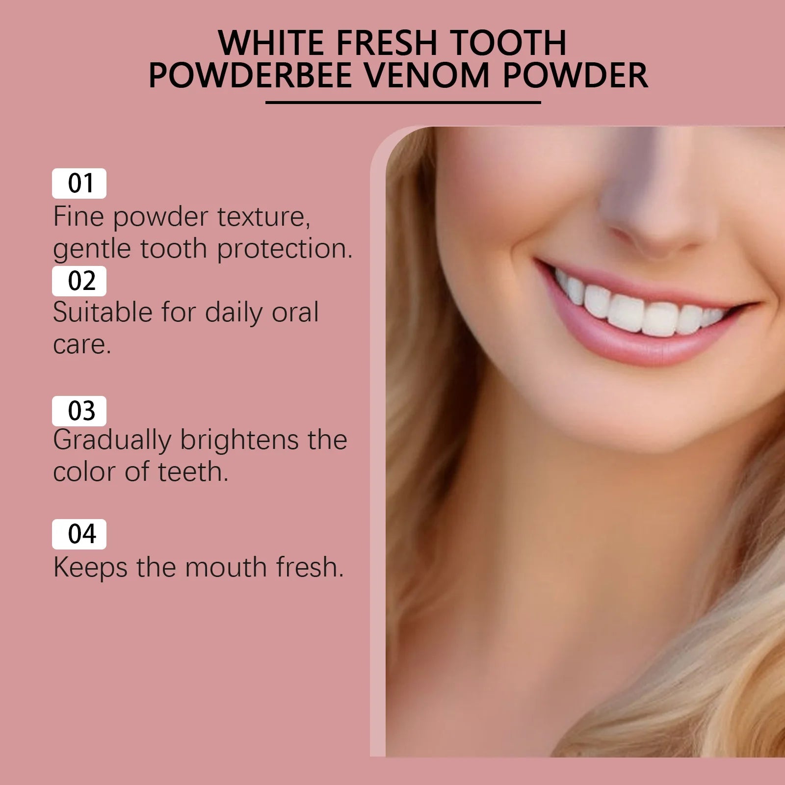 Tooth Whitening Powder - Natural Whitening and Deep Cleaning for Men and Women, Fresh Breath Daily Toothpaste Zpaxo