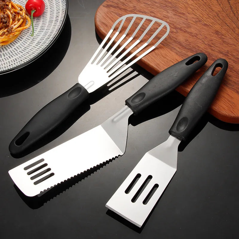 Mini Stainless Steel Spatula Multi-functional Turner Flipping Cutting