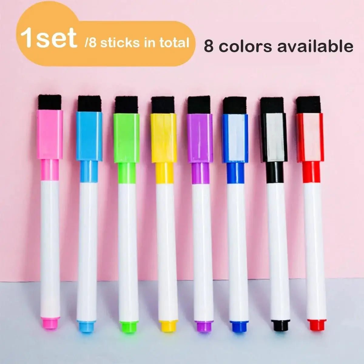 Magnetic Dry Erase Markers Black Whiteboard Marker Pen Home Office