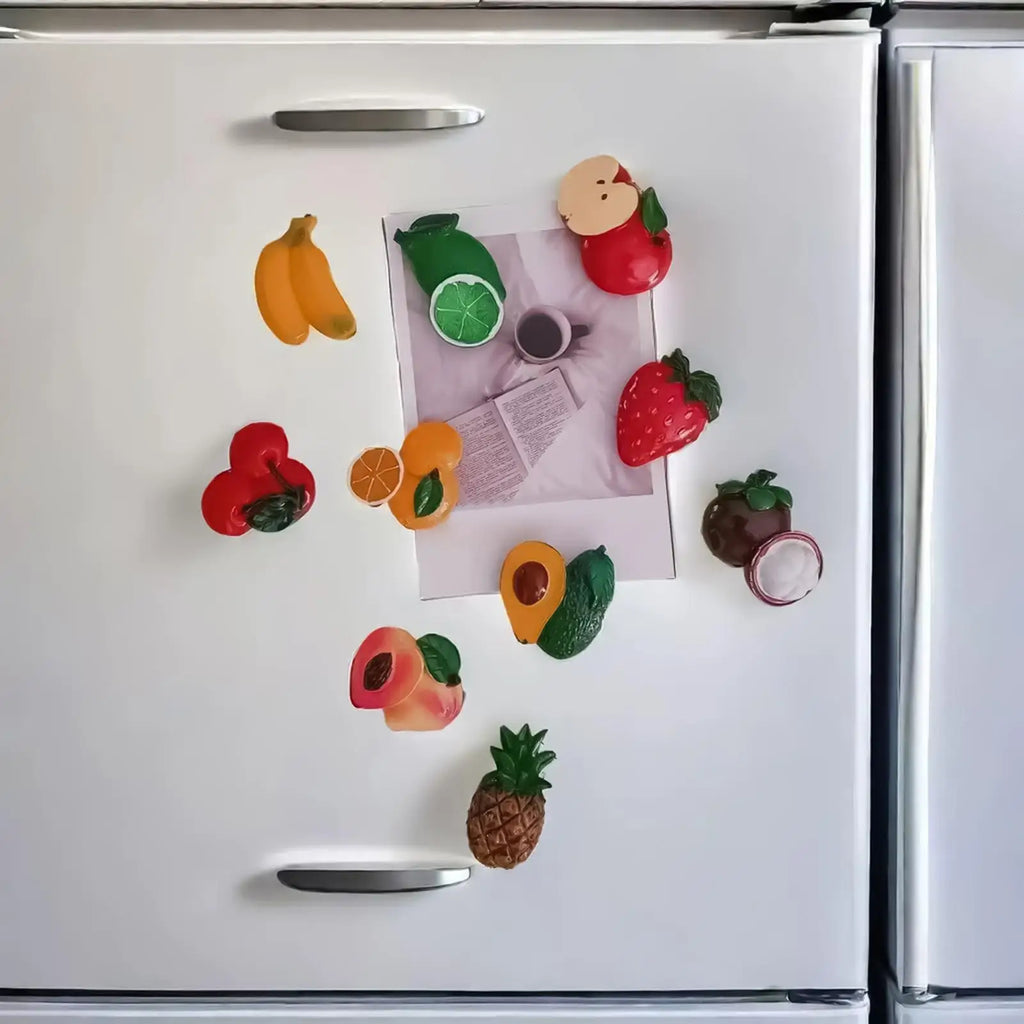 Fruit Magnets Realistic Kitchen Decorations 10 Cute Fridge Locker