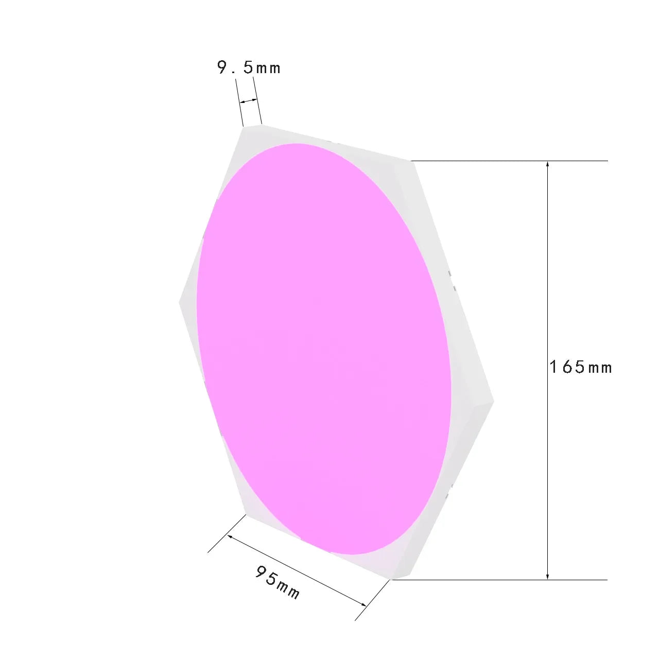 Smart LED RGB Wall Lights APP Bluetooth Control Hexagonal Quantum Zpaxo