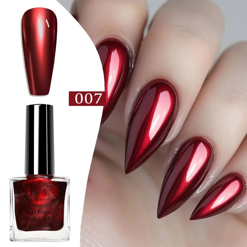 12 Colors Metal Mirror Effect Nail Polish Lasting Quickly Drying Art Zpaxo 07