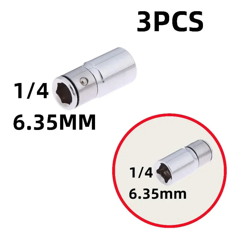 1 Screwdriver Holder Impact Socket Conversion Adapter 4 3 8 2 Square Zpaxo A 3pcs
