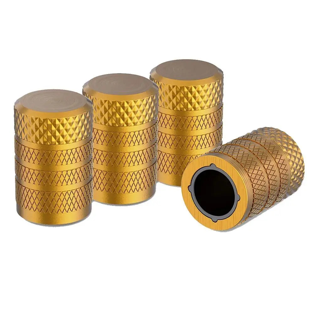 Aluminum Alloy Stem Air Valve Caps Theftproof Plastic inner core Tyre Rim Stem Cover Nipple Caps Tire Valve Caps Auto Wheel Cap Zpaxo