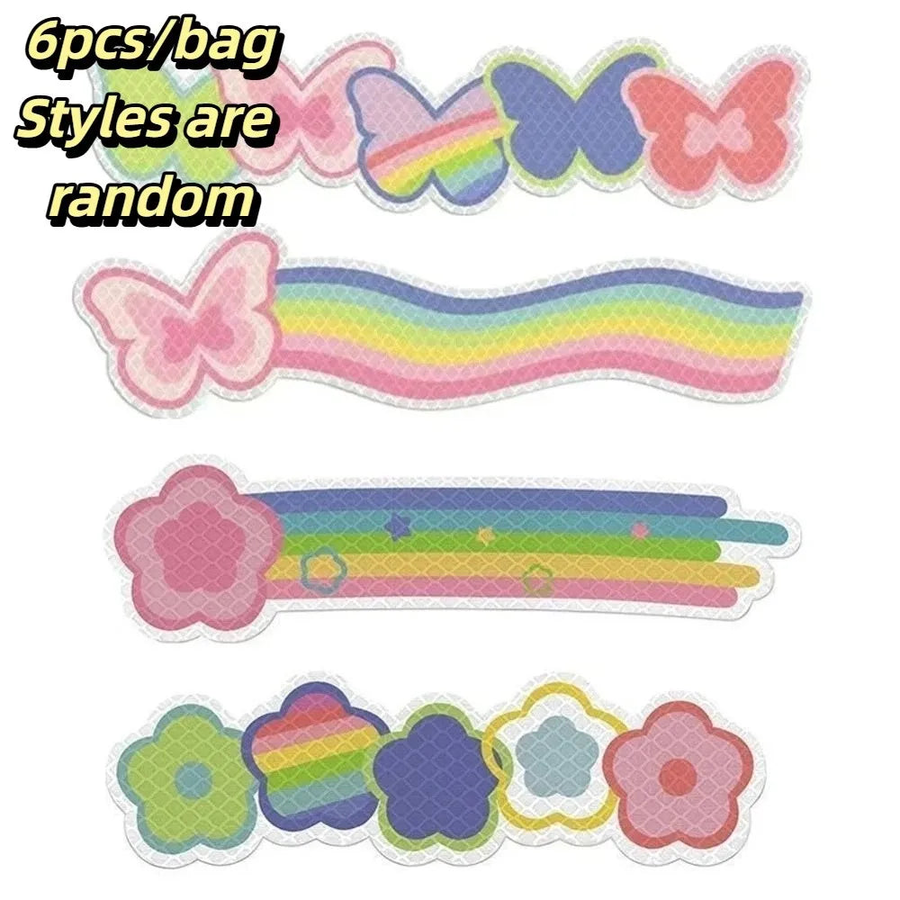 Bag Brightness Reflective Sticker Self-adhesive Excellent Reflection Zpaxo Styles are random