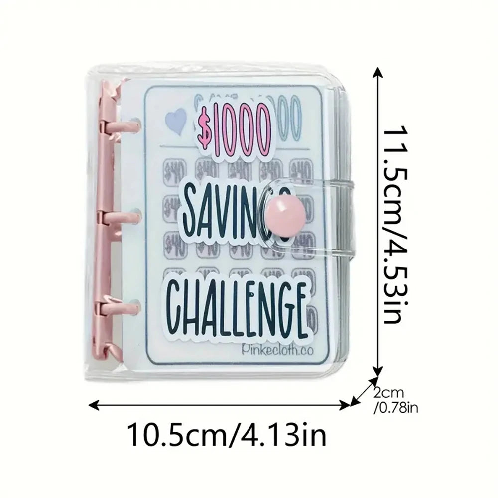 Creative Mini Savings Challenge Binder Durable Gloss PVC Flipchart