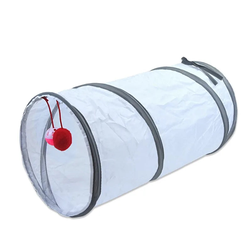 White Cat Passage Cat Tunnel Runway Cat Drilling Through The Ground Chinchilla Passage Pet Cat Toy Supplies Promote Relationship Zpaxo