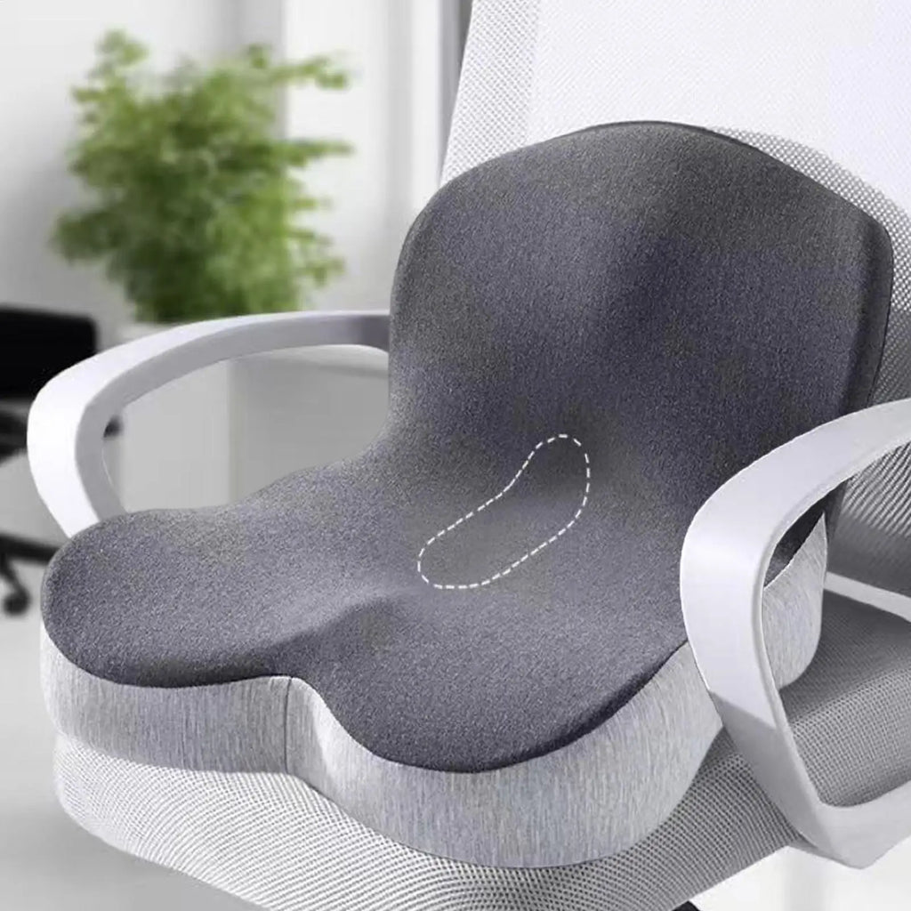 Office Chair Cushion Zipper Breathable Slow Rebound Seat Adults Women