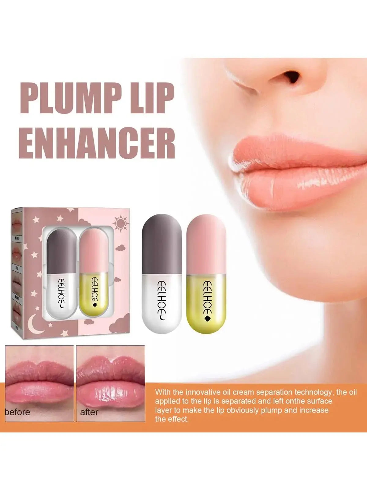 Eelhoe Lip Plumper Balm – Moisturizing, Anti-Crack, Hydrating Lip Plumper Balm Zpaxo