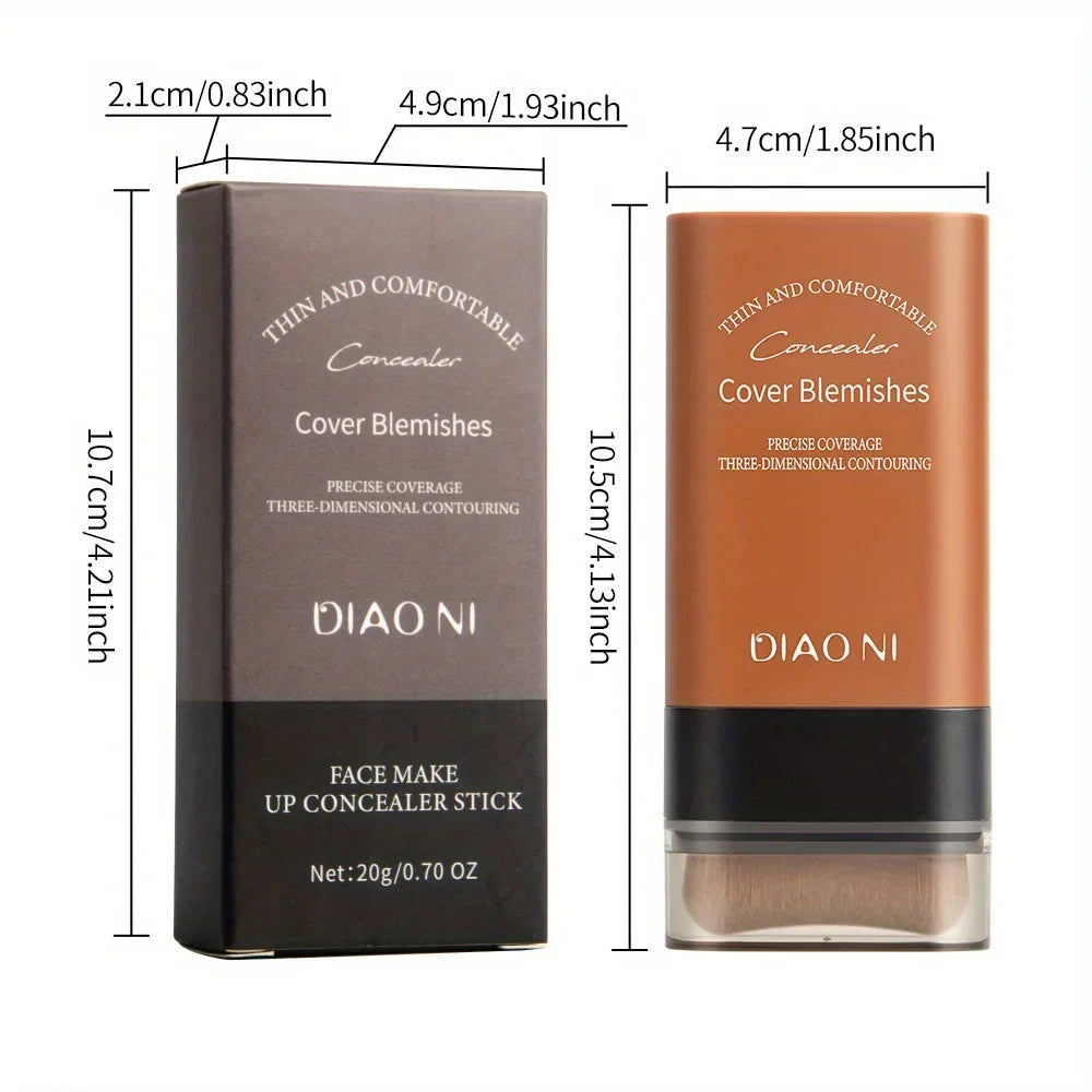 Foundation stick with brush concealer to brighten skin tone and last for a long time without makeup foundation Zpaxo