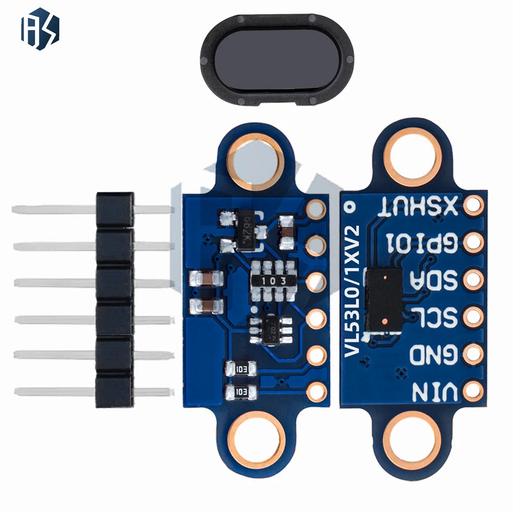 VL53L0/VL53L3CX ToF Distance Sensor, 3M 940nm IR I2C High Precision Rangefinder for Arduino Zpaxo