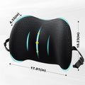 Memory Foam Lumbar Support Pillow – Office Chair & Car Seat