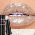 Shimmer Coral Metallic Lipstick Glitter Diamond Waterproof Lip Gloss High Pigment Shiny Sparkling Pearl Lip Stick Cosmetics Zpaxo 01