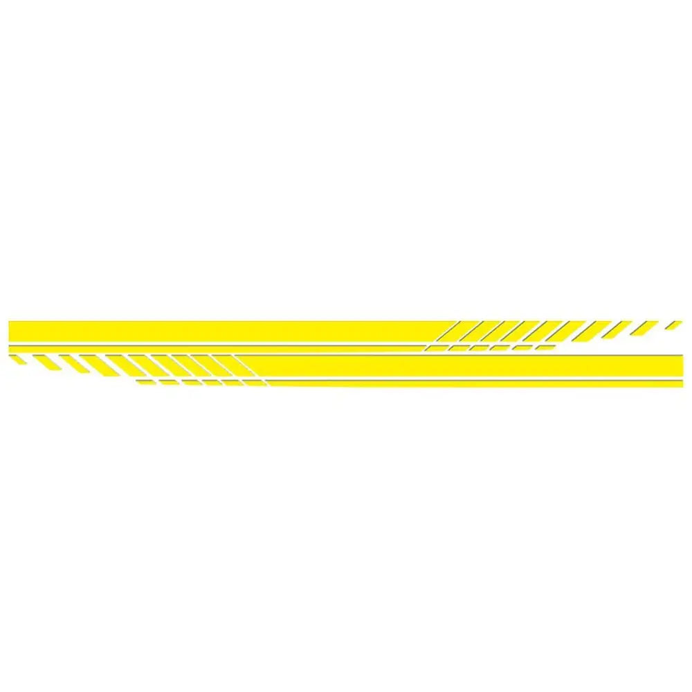 PVC Car Body Side Decal Universal Cool Door Stripe Temperature Zpaxo Yellow