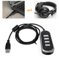 RJ9 Jack USB Cable Ear Phone Connection Audio Headphone Conversion