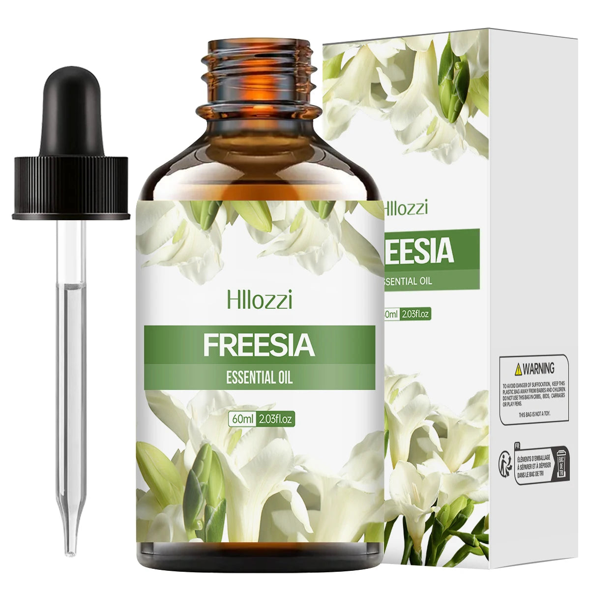Freesia essential oil plant essential oil aromatherapy oil pure essential oil aromatherapy humidifier soap multifunctional essen Zpaxo 60ML FREESIA Other