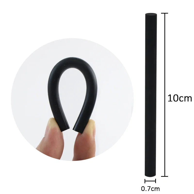 T TOVIA 60pcs/120pcs Black Hot Melt Glue Sticks for Hot Melt Glue Gun Craft Album Alloy Accessories Repair Tools Zpaxo