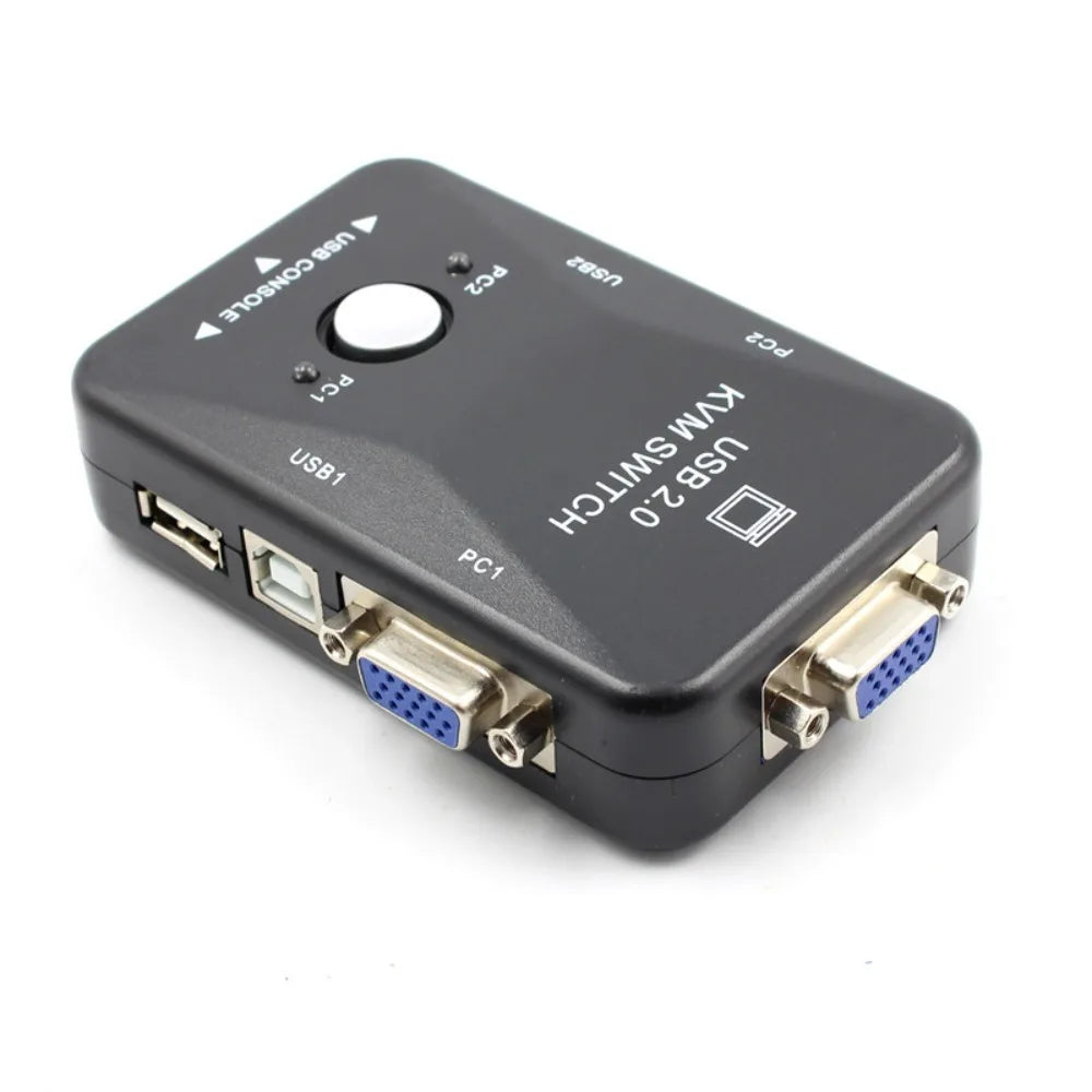 1 Out 2 Port VGA KVM Switch Switcher USB 0 Splitter Flexible Zpaxo