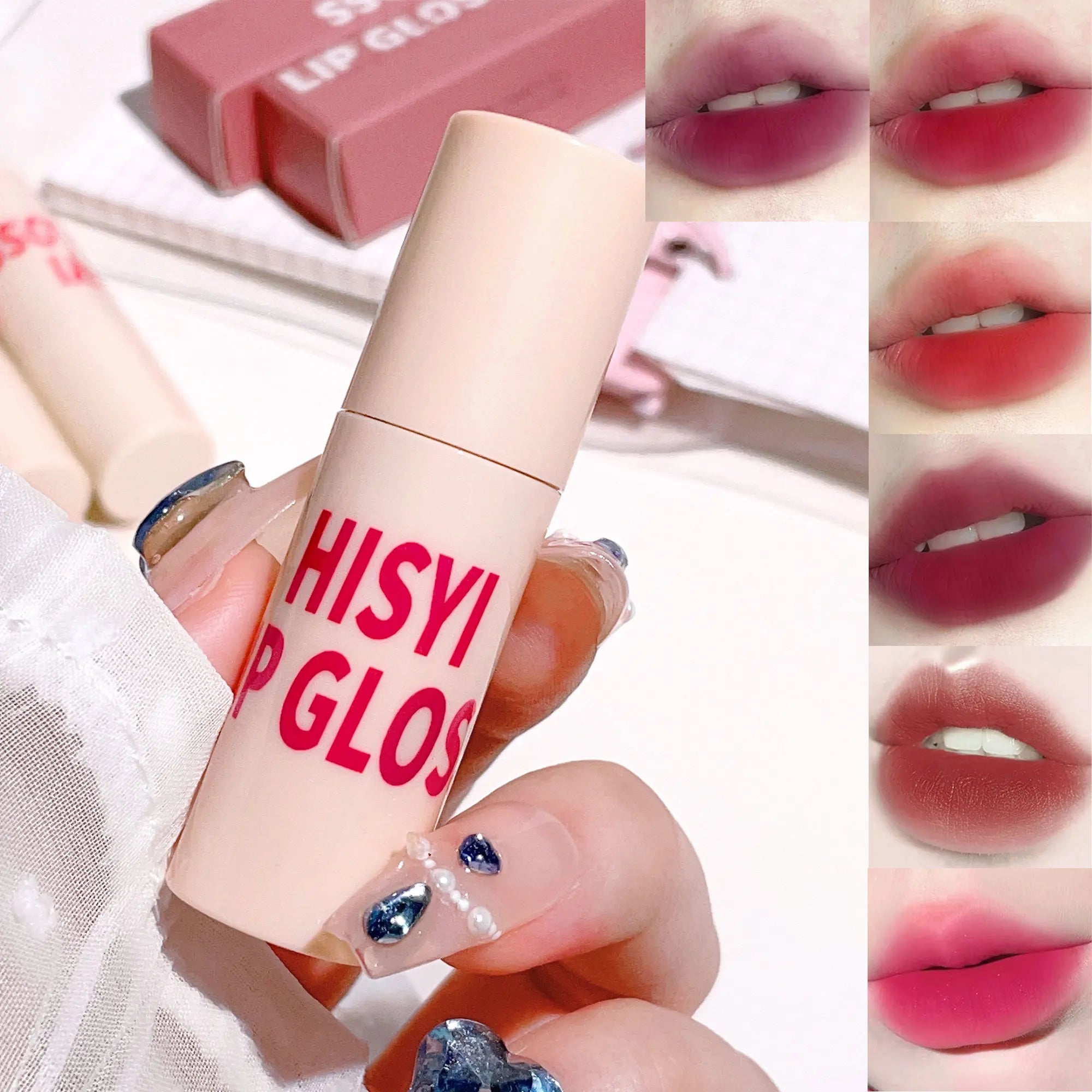 Matted surface lip glaze velvet matte easy to color, waterproof, not easy to fade, no stick to cup lip glaze Zpaxo