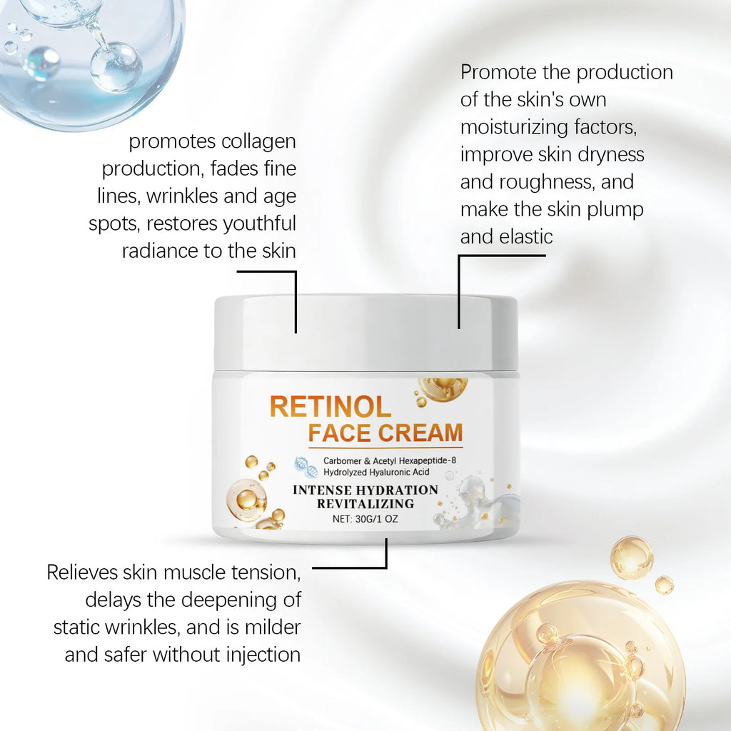 Retinol Face Cream with Hyaluronic Acid – Anti-Aging 30g Anti-Aging Face Cream Zpaxo