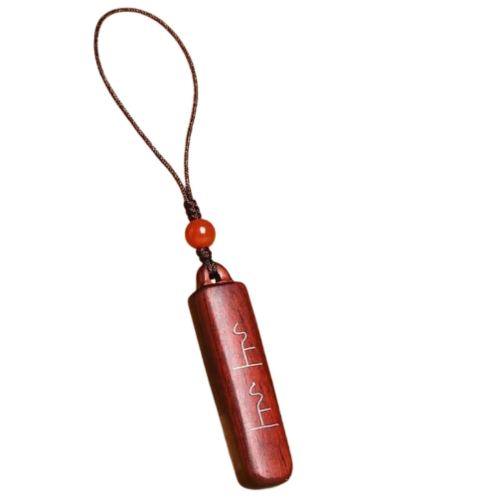 Chinese Rosewood Keychain Good Luck Cultural Symbol Black Sandalwood Zpaxo Style 3