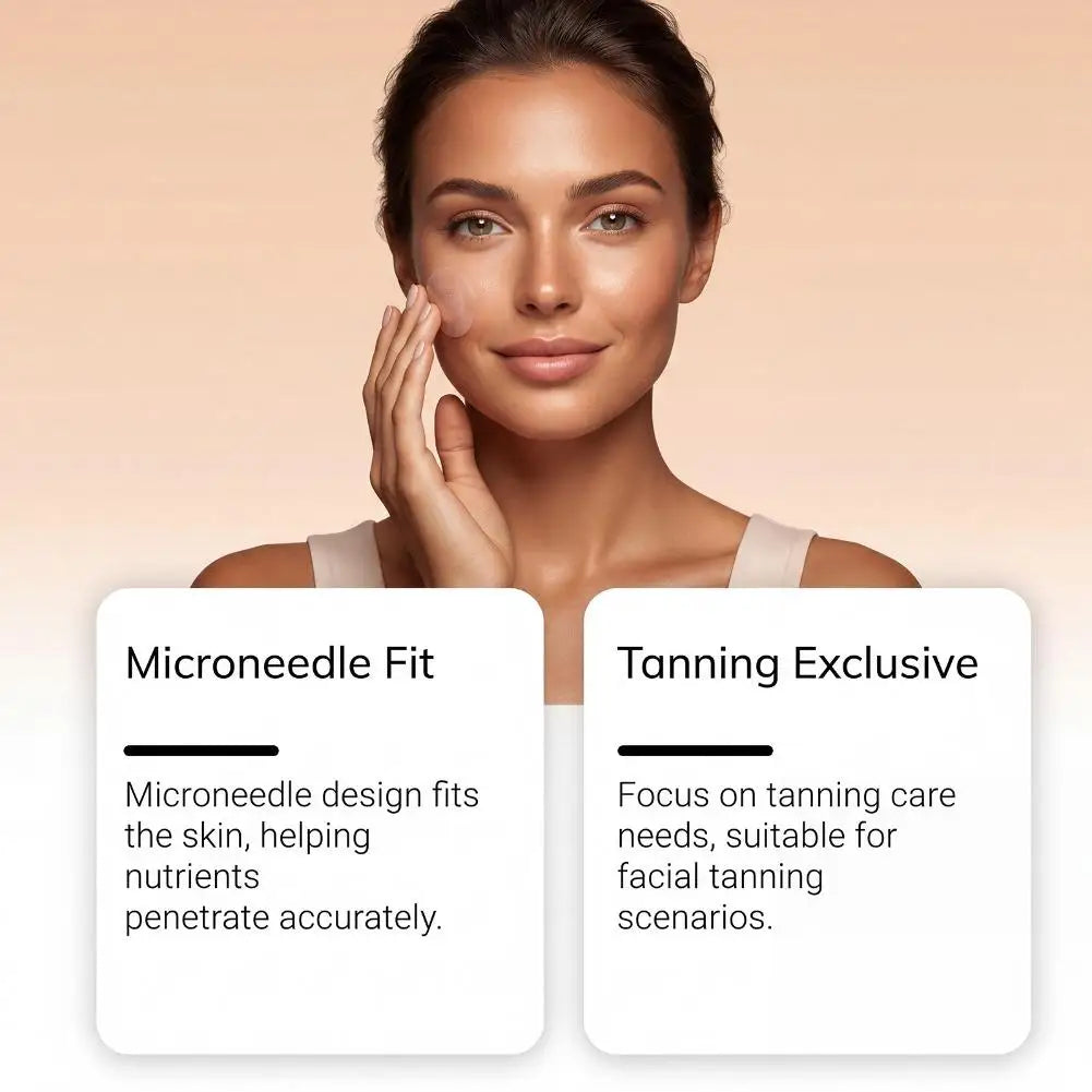 7-Piece Sunless Tanning Patches | Safe Micro-Needle Body Care Self Tanning Patches Zpaxo