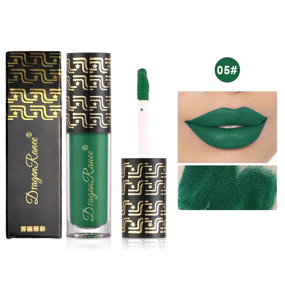 Ryukin Matte Liquid Lipstick Makeup Lip Glaze Moisturizing Waterproof Zpaxo 05