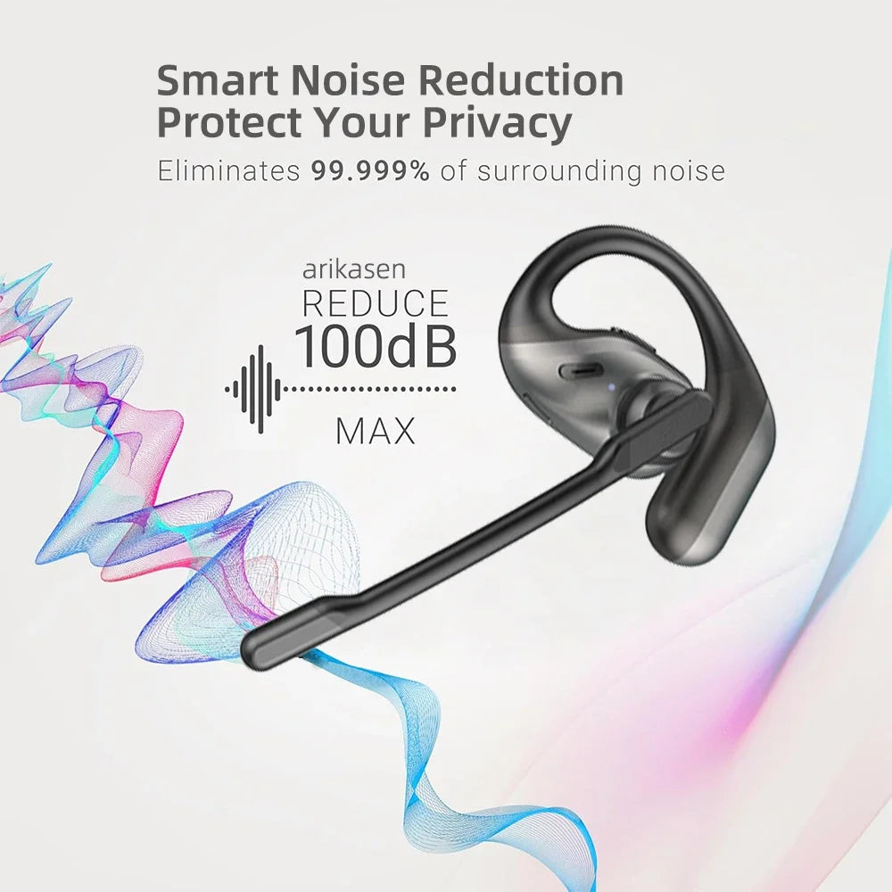 Bluetooth Headsets Wireless Headset Microphone Earbuds Noise