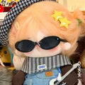▶1PC Mini Plush Animal DIY Accessories Fashion Cat Eye Glasses For 10cm Cotton Dolls Cute Doll Eyeglasses Zpaxo Default Title
